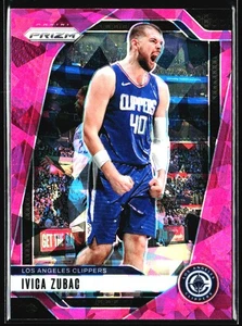 2024-25 Panini Prizm Pink Cracked Ice Ivica Zubac Los Angeles Clippers #39 - Picture 1 of 2