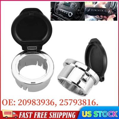 PARA SILVERADO SIERRA CHEVY GMC 2007-2013 12V TOMA DE CORRIENTE ENCHUFE TAPA TABLERO CUBIERTA Foto 1 de 4