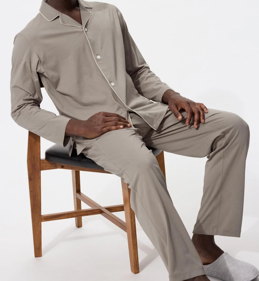 Conjunto de pijama de algodón UNIQLO AIRISM 479133 unisex auténtico Japón Foto 1 de 1