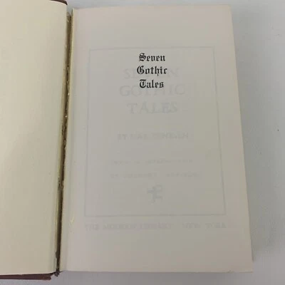 Seven Gothic Tales by Isak Dinesen Hardcover Book No Dust Jacket  Acceptable Con - Image 1 of 4