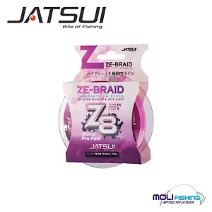 MULTIFIBRA PESCA EGING SEPPIE JATSUI ZE-BRAID Z8 EGING PRO PINK 150 MT SETOSO - Foto 1 di 1