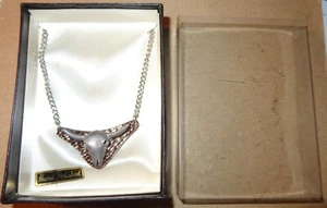 COLLAR CABEZA CALAVERA DE NOVILLO LONGHORN 2 TONOS PELTRE Y COBRE VINTAGE 19" EN CADENA - Imagen 1 de 8