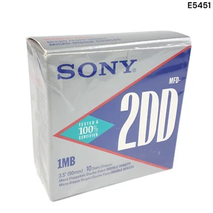 Sony MFD 2DD 3,5" Micro disquette double densité 8 Pack 1 Mo boîte ouverte E5451 - Photo 1/6