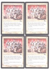 MTG Expendable Troops (NM) Urza's Legacy 4x Magic Cards X4