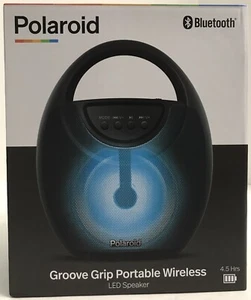 POLAROID Bluetooth Groove Grip altoparlante LED wireless portatile con cavo USB NUOVO - Foto 1 di 6