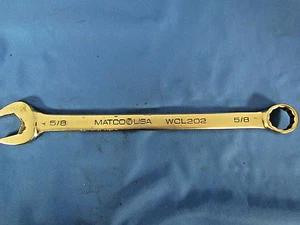 MATCO TOOLS WCL202 5/8 COMBINATION WRENCH 12-POINT ~ Tested! FREE Shipping FAST! - Picture 1 of 5