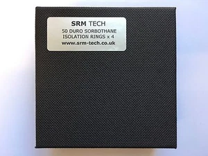 NEW! SRM TECH SORBOTHANE ISOLATION RINGS - STANDARD DUTY 50 DURO - 4 PACK - Picture 1 of 10