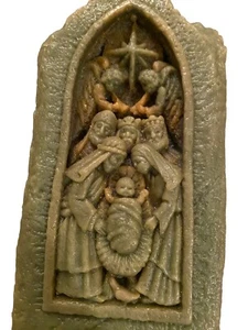 Nativity Scene Pillar Candle Holy Night Christmas Decor Mary Joseph Jesus - Picture 1 of 8