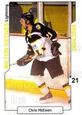 2004-05 UK British Elite Milton Keynes Lightning #11 Chris McEwen