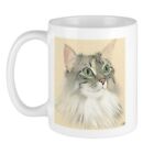 CafePress Norwegian Forest Cat Painting Mug 11 oz Ceramic Mug (167365897)
