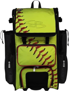 Rolling Superpack Baseball/Softball Gear Bag - 23-1/2" X 13-1/2" X 9-1/2" - Soft - Picture 1 of 6