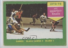 1973-74 Topps Chicago Blackhawks St Louis Blues 1972-73 NHL Quarter-Finals #193
