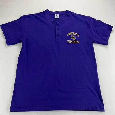 VTG Minnesota Vikings Logo 7 TShirt Mens XL Short Sleeve “Purple People Eaters” - Image 1 of 4