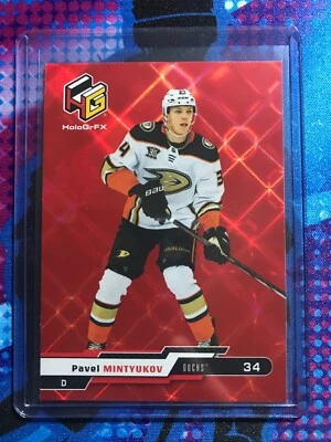 2023-24 Upper Deck Extended Series HoloGrFX Red Pavel Mintyukov #HG-10 - Image 1 of 2