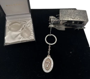 Bulgari Sterling Silver Lucky 7 Keychain - Picture 1 of 6