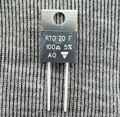 Pack of 20 - RTO20F Thick Film Resistors - Through Hole 20watts 100ohms 5% - Image 1 of 2