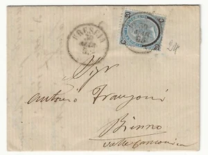 1865 Regno d'Italia - 20 c. ferro di cavallo II tipo su lettera da Brescia - Imagen 1 de 2