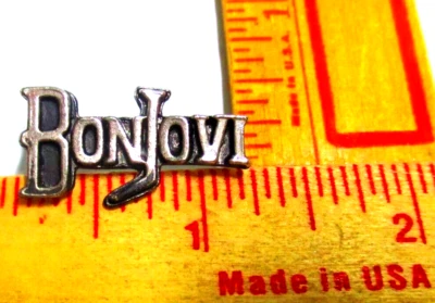 Pin Bon Jovi de colección coleccionable antigua banda de rock música concierto recuerdos Foto 1 de 3