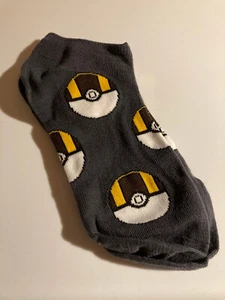 Nintendo Pokemon Ultra Ball Pokeball High Point Character Anime No-Show Socks - Picture 1 of 3