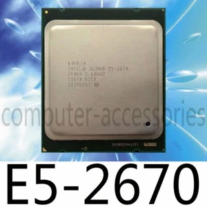 Intel Xeon E5-2670 2.6 GHz 8 CORE 20M 8GT/s 115W SR0KX LGA2011 CPU Processor - Picture 1 of 1