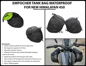"EMPOCHER TANK BAG WATERPROOF" Fit For Royal Enfield New Himalayan 450 - Picture 1 of 12