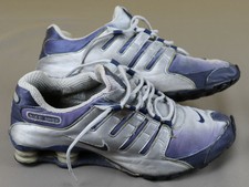 Nike Shox, Gr. 45 / UK 10, Silber/Blau, used