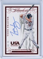 2016 Panini Flawless USA Red Auto #RWB-TF Todd Frazier #08/25