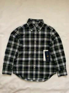 NWT Polo Ralph Lauren Mutli Boys' Plaid Button Down Shirt Little Kid 6 pau1021 - Picture 1 of 1