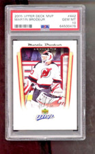 2005-06 Upper Deck MVP Checklist MARTIN BRODEUR #442 HOF PSA 10 GEM Mint