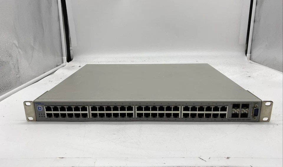 Nortel Networks BayStack 5520-48T-PWR 48 Port Gigabit PoE Ethernet Switch - Image 1 of 4