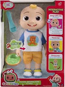 CoComelon bambola JJ interattiva ufficiale deluxe con suoni - Foto 1 di 6