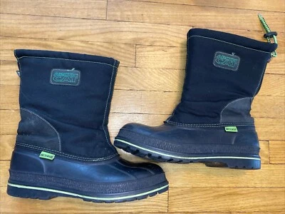 Botas de Invierno KAMIK Slip On Arctic Cat Genuinas PARA HOMBRES Talla 11 Hechas en Canadá Negras Foto 1 de 4