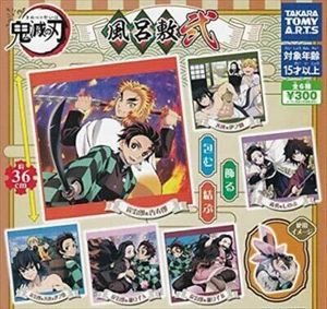 Demon Slayer Kimetsu No Yaiba Furoshiki 2 All 6 Pcs Set Complete Set - Picture 1 of 1