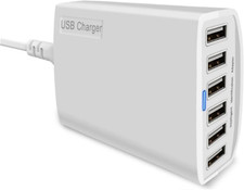 BTBS USB Charger, BTBSZ 60W 12A 6-Port USB Charging Station High Speed Travel