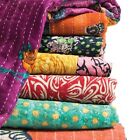 Vente en gros lot jeter courtepointe hippie bohème couvre-lit indien vintage couverture Kantha
