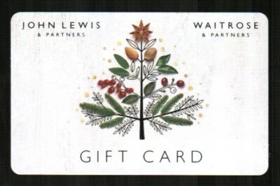 JOHN LEWIS / WAITROSE ( UK ) Christmas Tree ( 2018 ) Gift Card ( $0 ) - Image 1 of 2