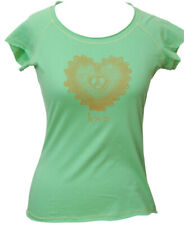 Women's Organic T-shirt Infinity Love Large size Green Color yoga meditation