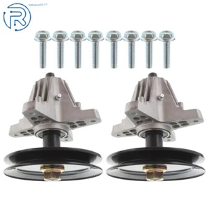 Paquete de 2 husillos de cubierta para cortadora de césped para Troy-Bilt 918-06991 285-216 618-06991 - Imagen 1 de 10