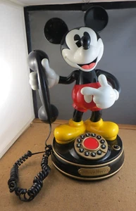 Teléfono parlante vintage 1997 Disney Mickey Mouse Land Line funcionando 15" de alto - Imagen 1 de 19