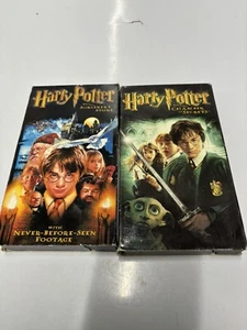 Harry Potter and the - 2 VHS Lot - Sorcerer's Stone & Chamber of Secrets - Picture 1 of 2