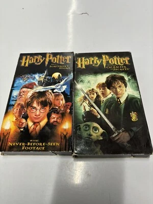 Harry Potter and the - 2 VHS Lot - Sorcerer's Stone & Chamber of Secrets - Image 1 of 2