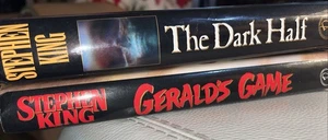 Lot of 2 Stephen King HC/DJ Books THE DARK HALF & GERALD’S GAME EUC - Imagen 1 de 8