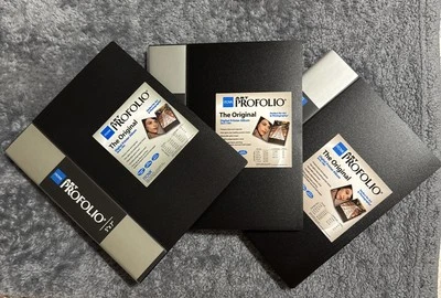 NUEVO PAQUETE DE 3 álbumes de exhibición de almacenamiento portafolio de arte Itoya 5x7, tiene capacidad para 48 fotos, IA-12 Foto 1 de 4