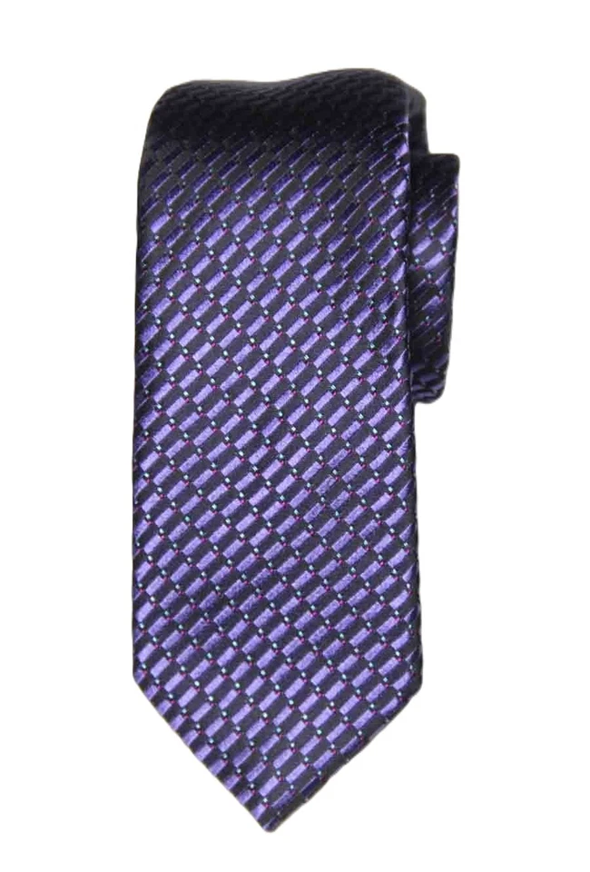 Corbata Ted Baker London púrpura negra roja verde mezcla geométrica de seda para hombre Foto 1 de 1