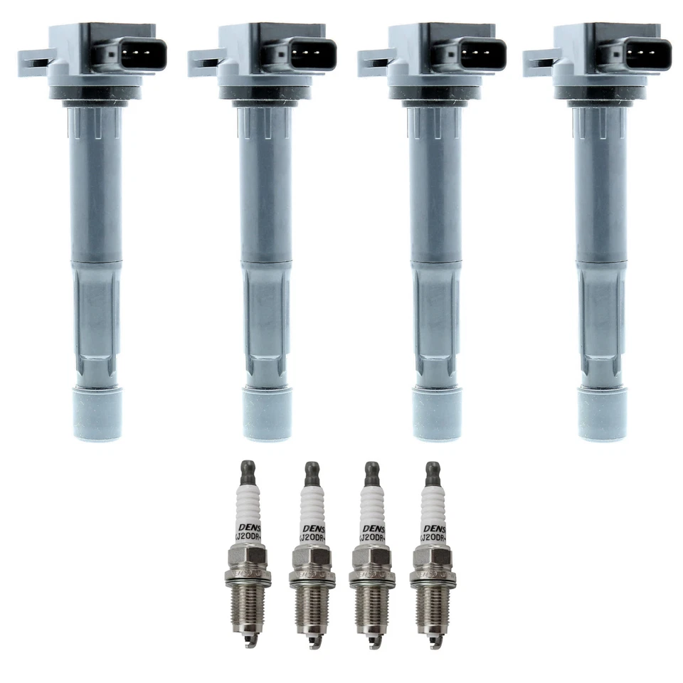 Kit de bujías de níquel Denso 4 bobinas de encendido para base Acura TSX 2.4 L4 2004-08 Foto 1 de 1