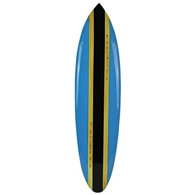 Striped Wooden Surfboard Wall Hanging 39 inch - Image 1 of 4