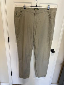 Cabela's Five Pocket Twill Pants Mens In Khaki Size 44 x 34 Regular Fit - Picture 1 of 5