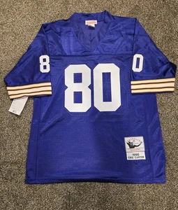 Mitchell & Ness Throwback Minnesota Vikings Cris Carter 1995 Jersey Size 50 - Picture 1 of 8