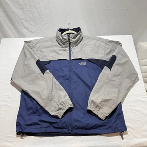 The North Face Herren Full Zip Nylon Jacke mit Kapuze Windbreaker Blau & Grau Größe XL - Bild 1 von 24
