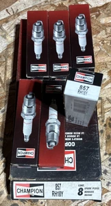CHAMPION COPPER PLUS Spark Plugs RH18Y 857 Set of 6 - Picture 1 of 2